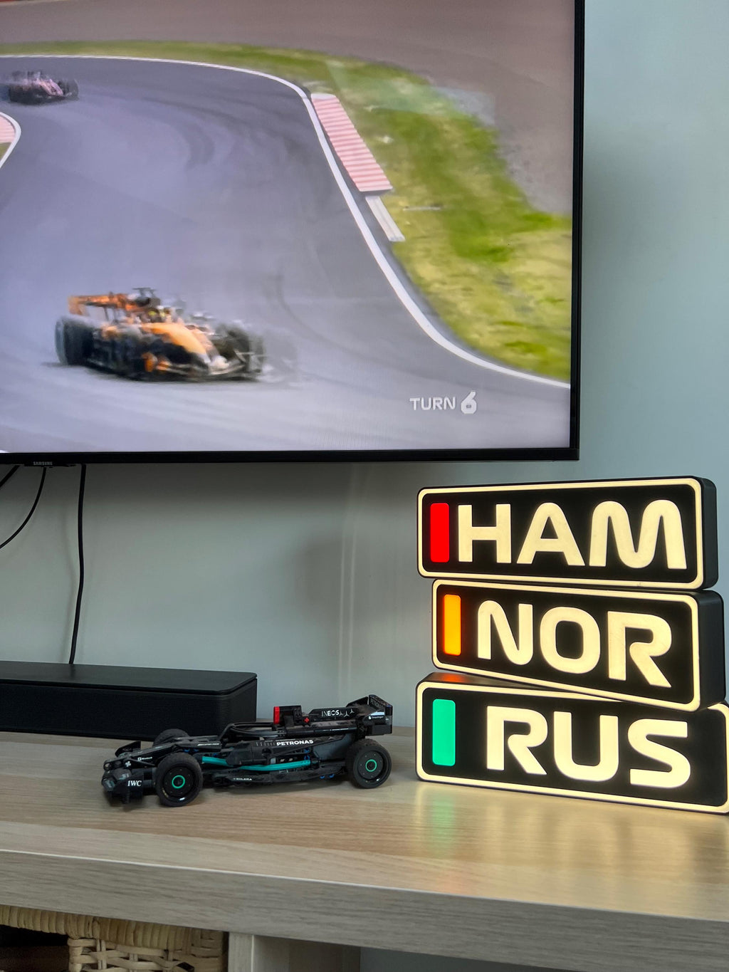 Personalised Formula 1 LED Light Box