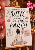 Wife of the Party Hen Party Welcome Sign | Editable Template (Digital Download Only)