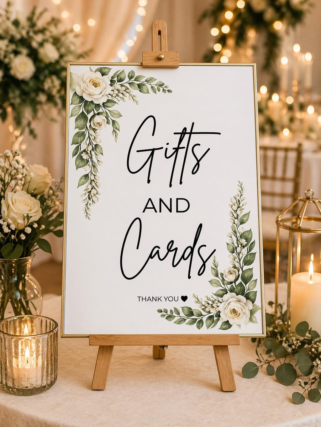 Gifts and Cards Sign | Editable Template | Digital Download Only